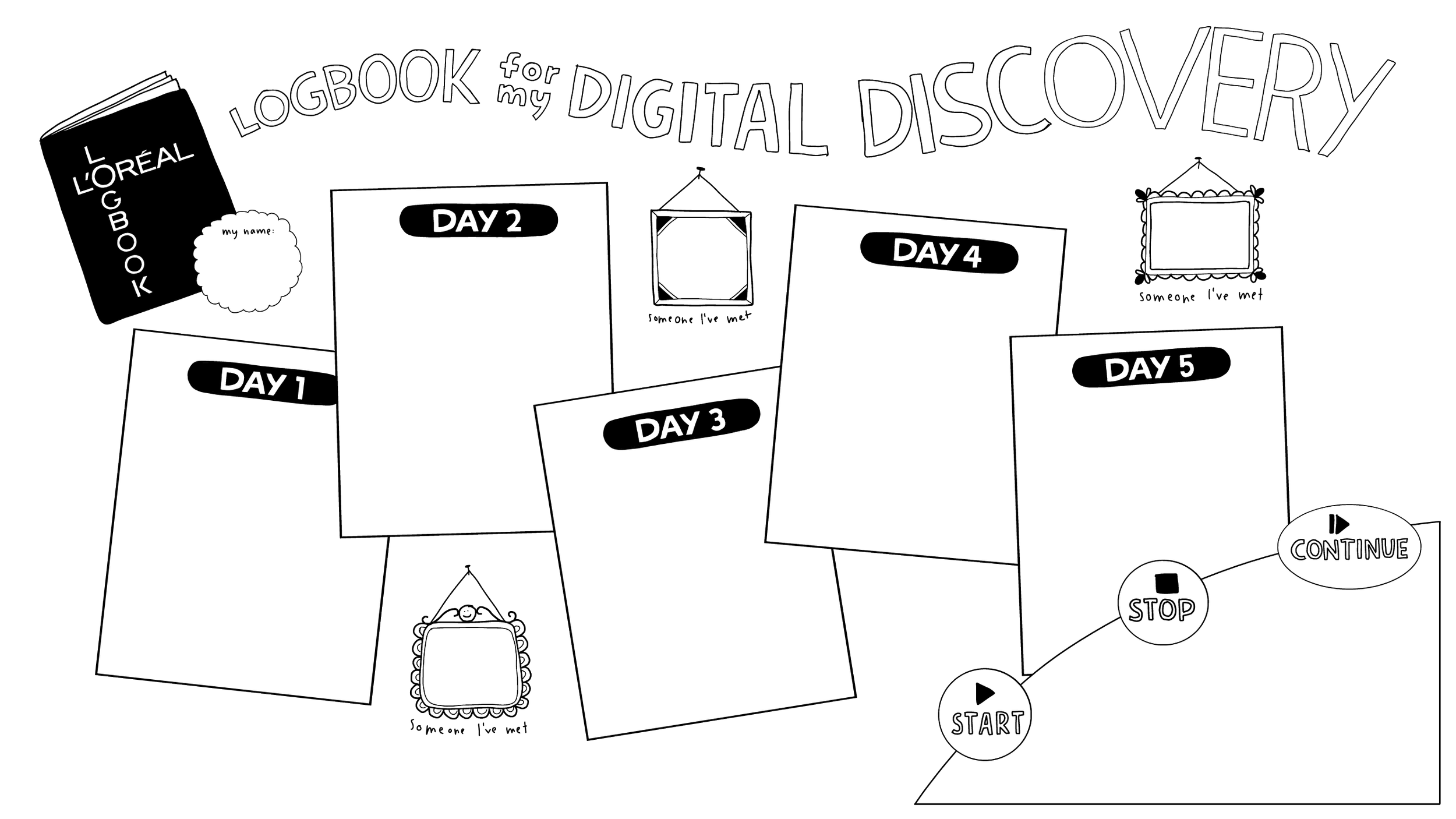 Illustriertes Template für Mitarbeiterkommunikation Workshop Remote Meeting