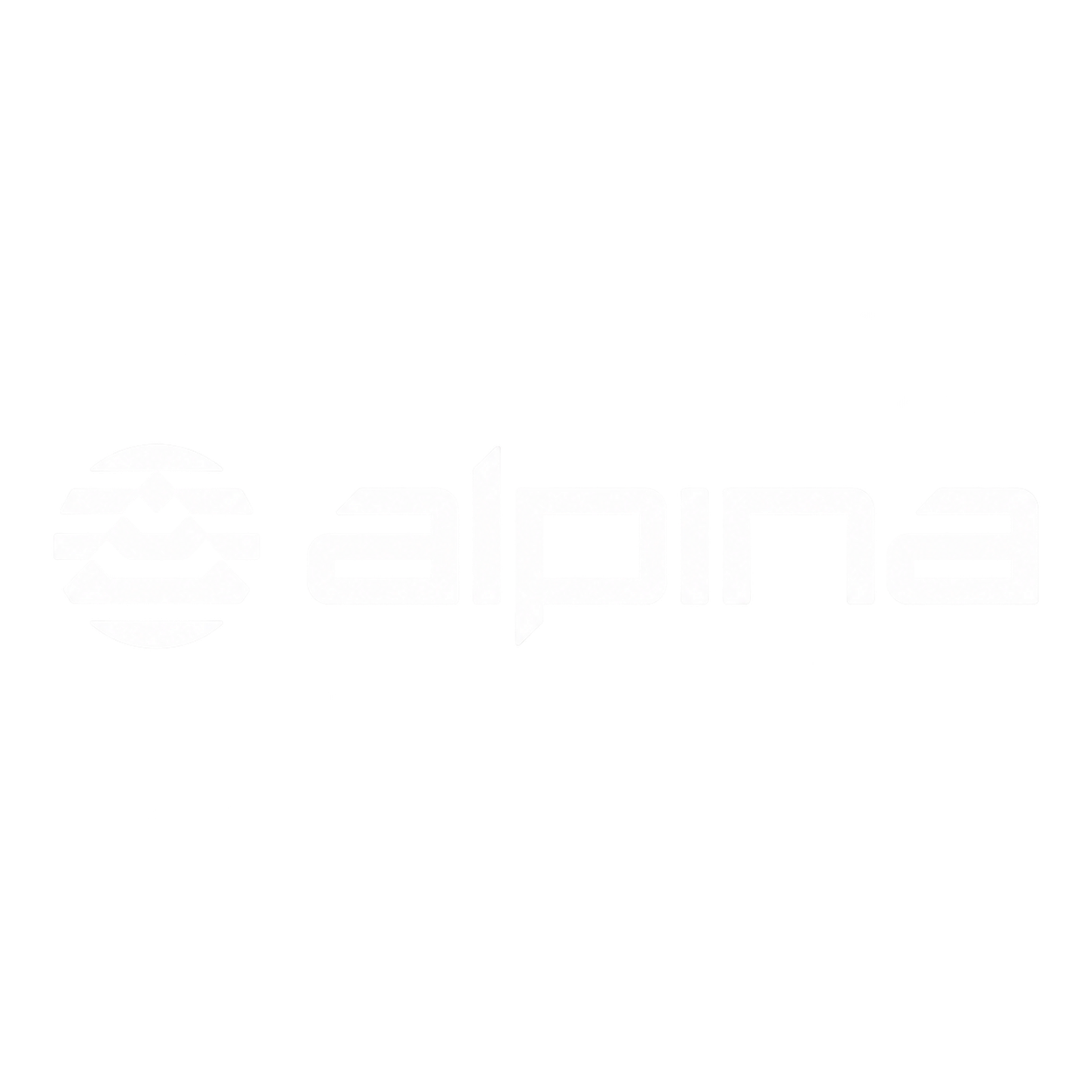 The image features the logo of Alpha, with a stylized spherical emblem on the left and the word 'alpha' in lowercase, futuristic font to the right, set against a black background.