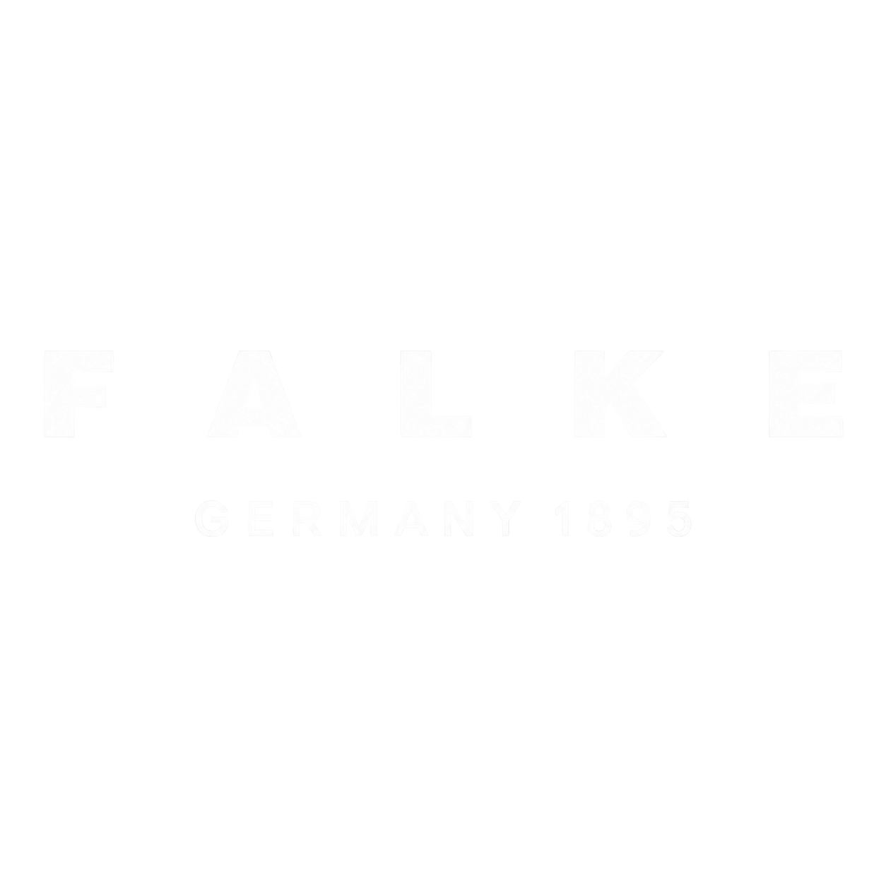 The image displays the word 'FALKE' in large, bold letters with a distressed or broken appearance, with the words 'GERMANY 1895' underneath in smaller font.