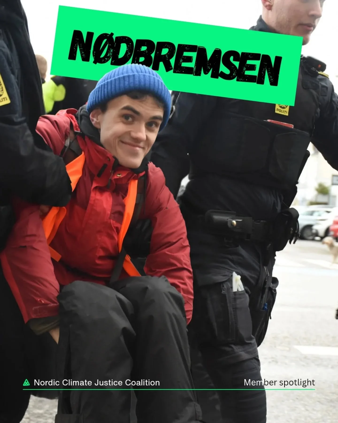 Welcome to one of the members of The Nordic Climate Justice Coalition: N&oslash;dbremsen✨🔥