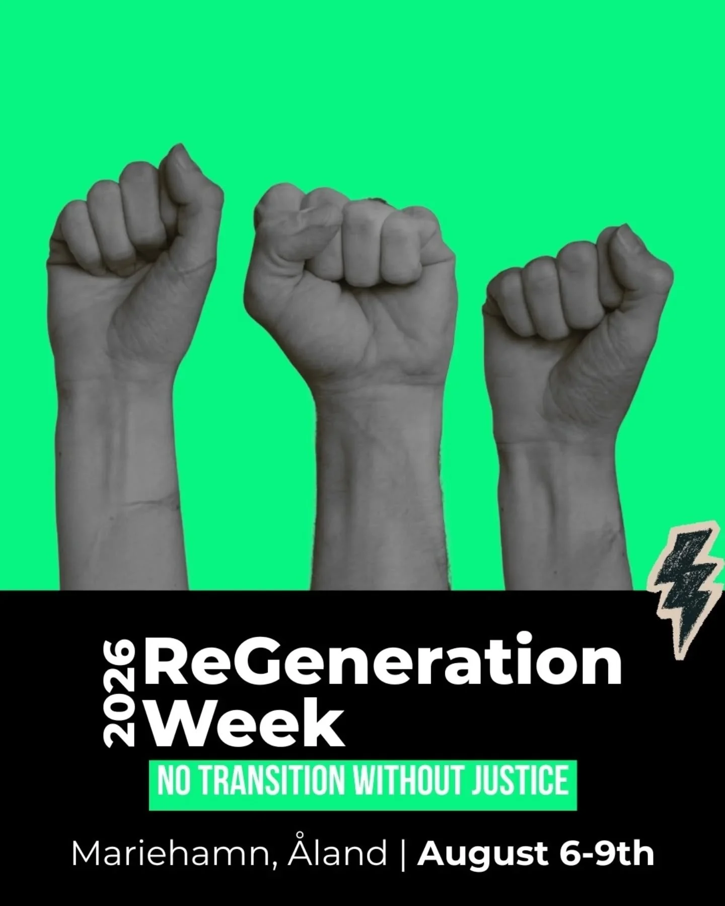 ReGeneration Week 2026 is a climate camp for youth movements taking place from 6th to 9th August in &Aring;land, Finland, to build youth power and create system change in the Nordic and Baltic Sea region. That&rsquo;s why the camp&rsquo;s theme this 