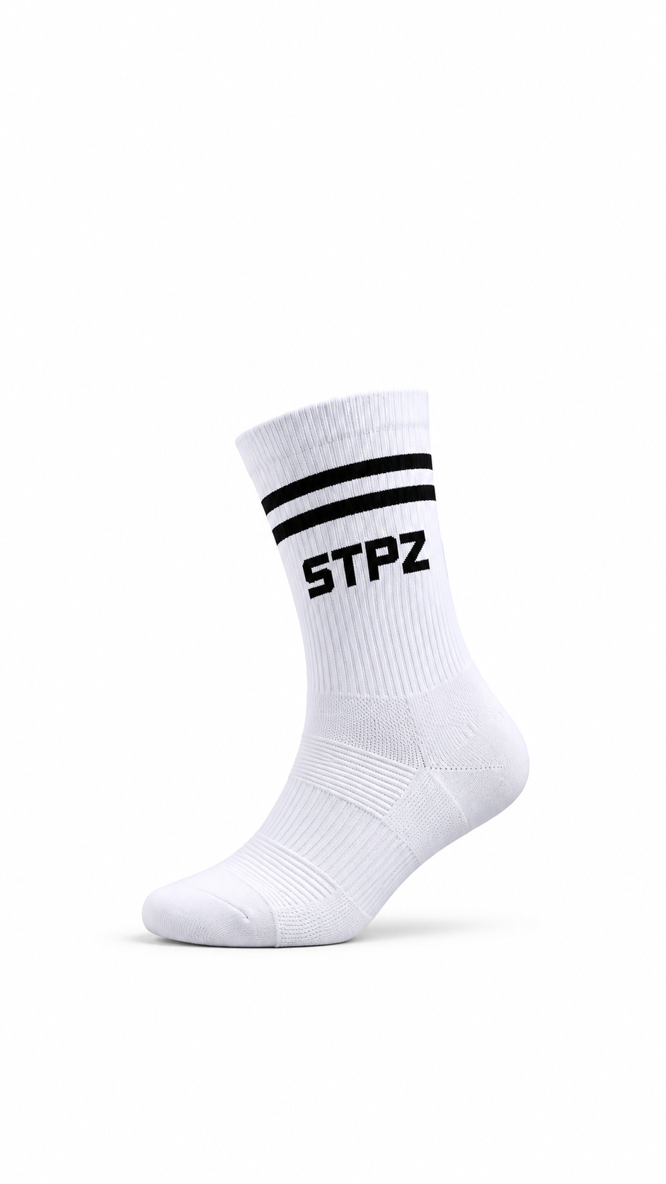 Minimalist White Sock Product Shot (1).png