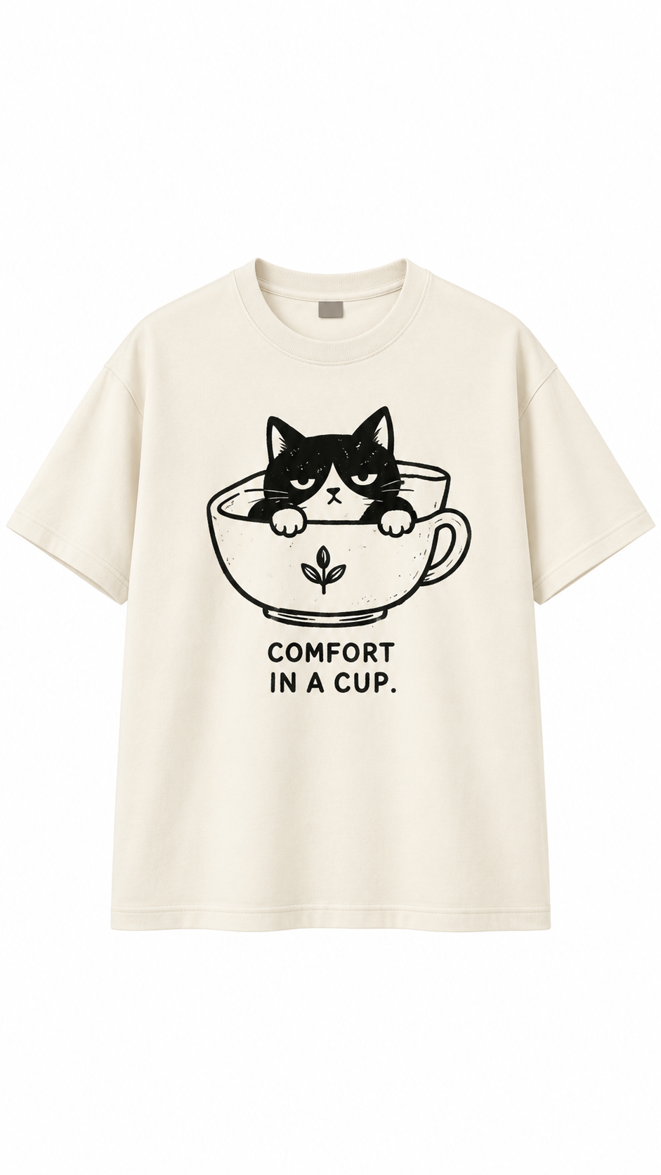 STPZ Comfort In a Cup Cat T-Shirt
