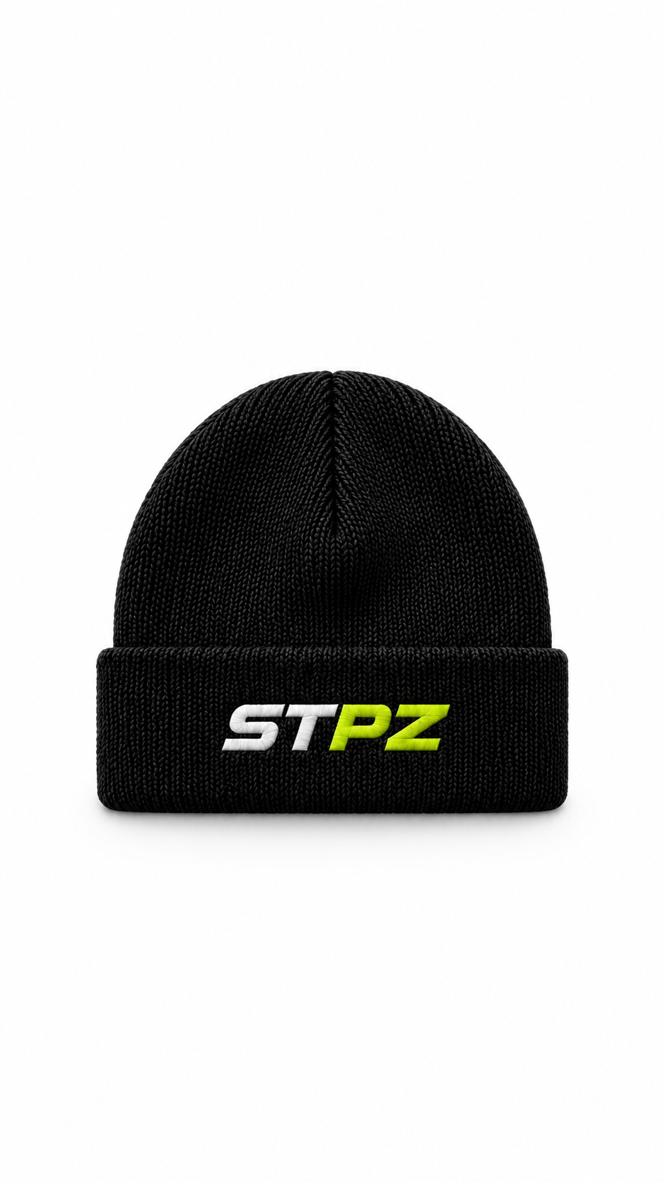 Black Beanie with STPZ Embroidery.png