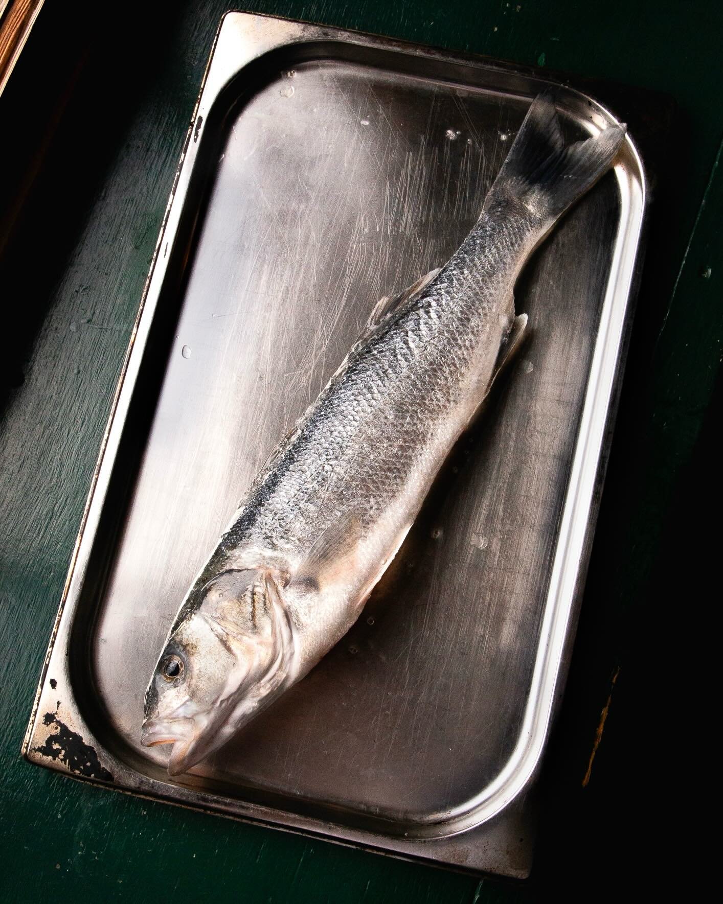 We are very pleased to announce that we are now serving line-caught wild bass from @cornwallsustainablefish. Paul fishes for bass on rod and line from one hook on his 4 metre boat out of Newquay harbour. This method allows him to release any fish whi
