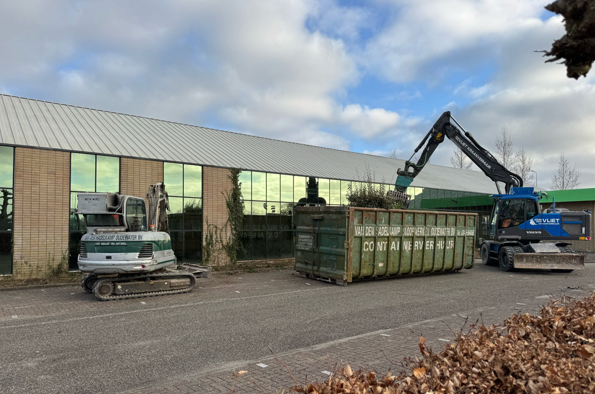 Start sloop voormalig tuincentrum 