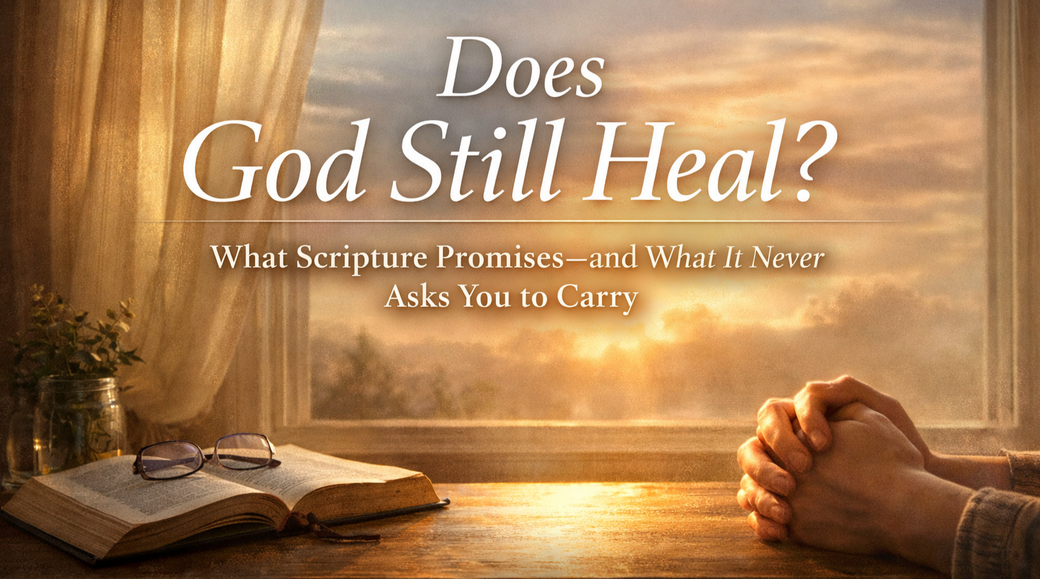 Does God Still Heal?