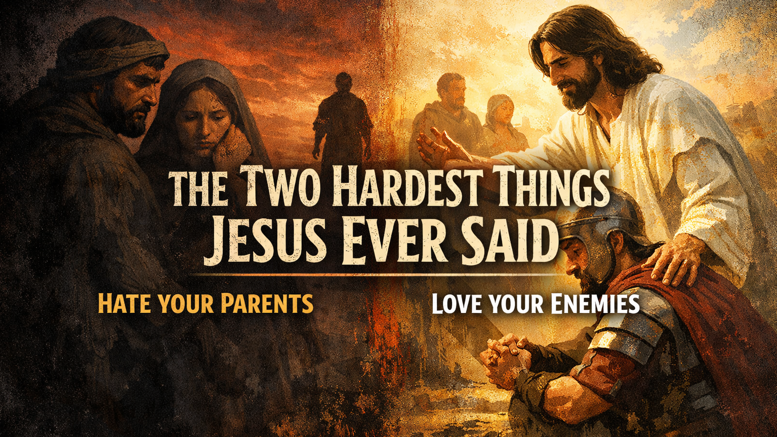 The Two Hardest Things Jesus Ever Said