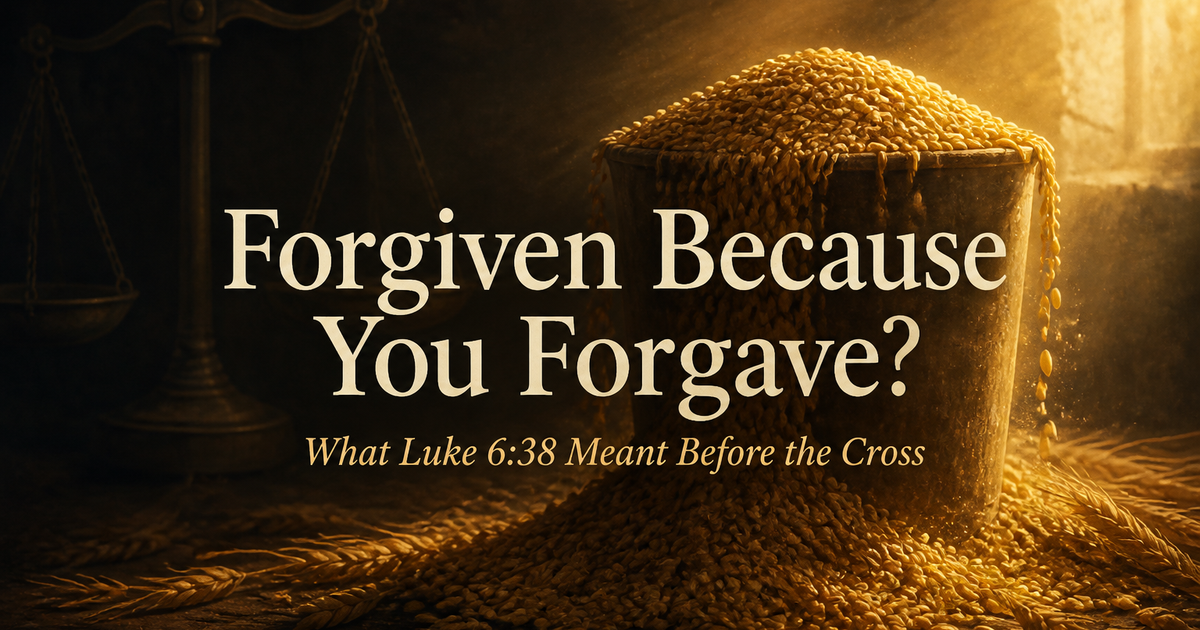 Forgiven Because You Forgave?