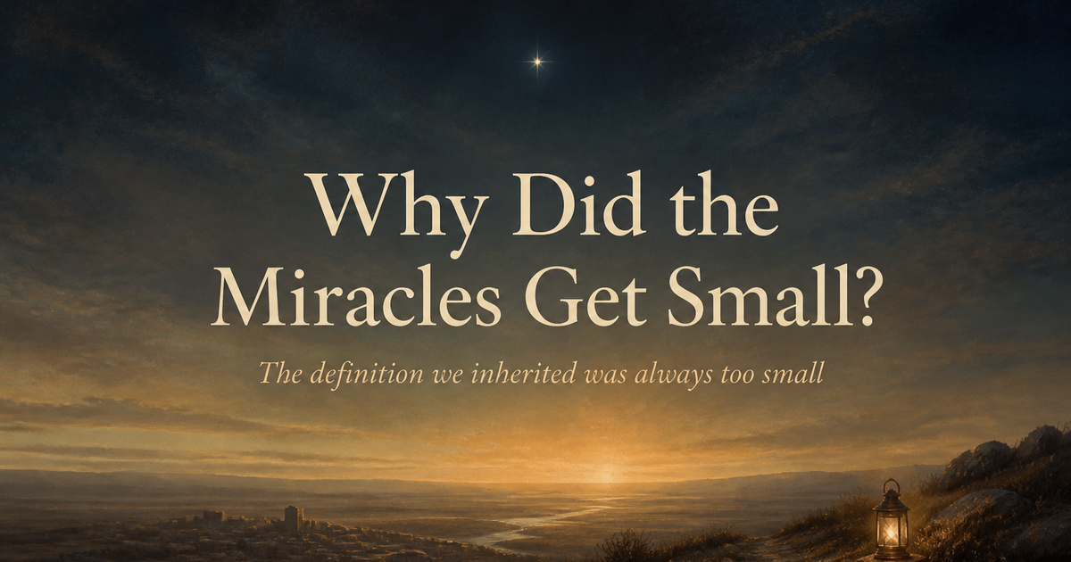 Why Did the Miracles Get Small?