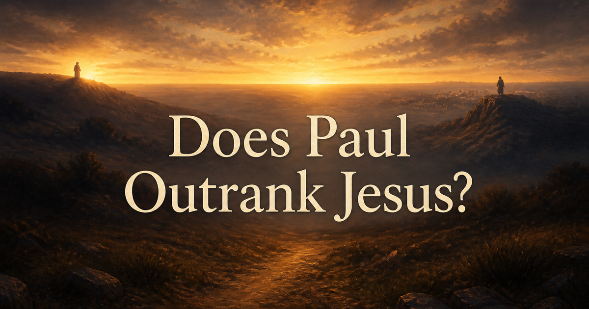 Does Paul Outrank Jesus?
