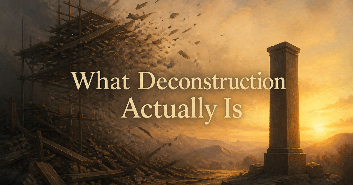 What Deconstruction Actually Is