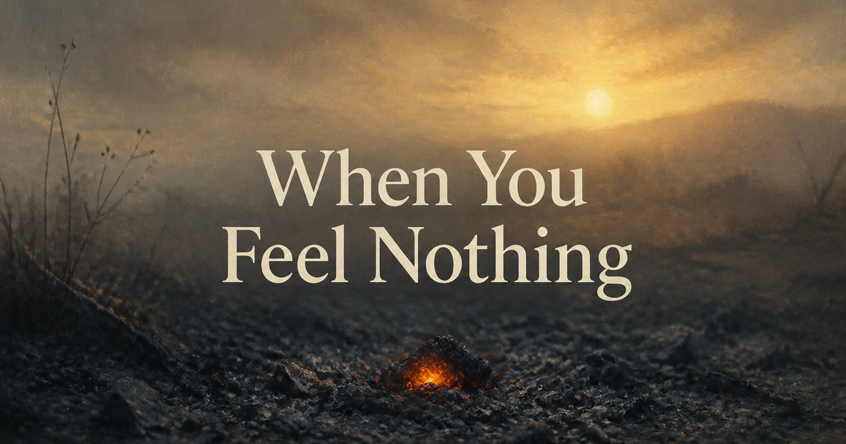 When You Feel Nothing