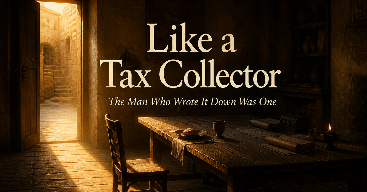 Like a Tax Collector