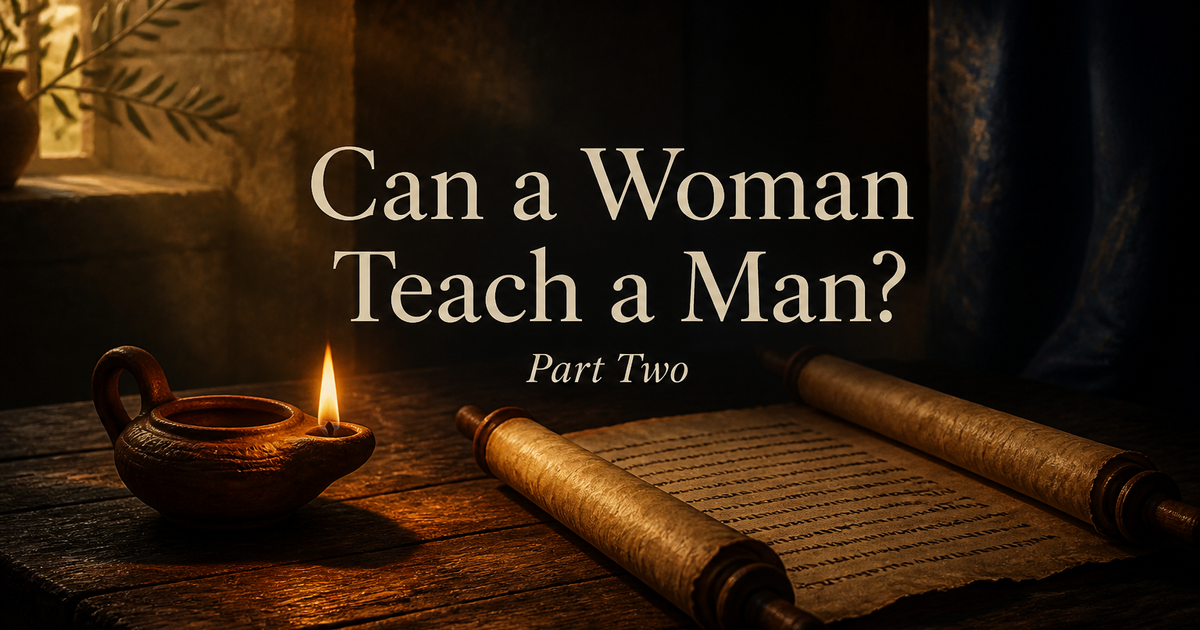 Can a Woman Teach a Man?