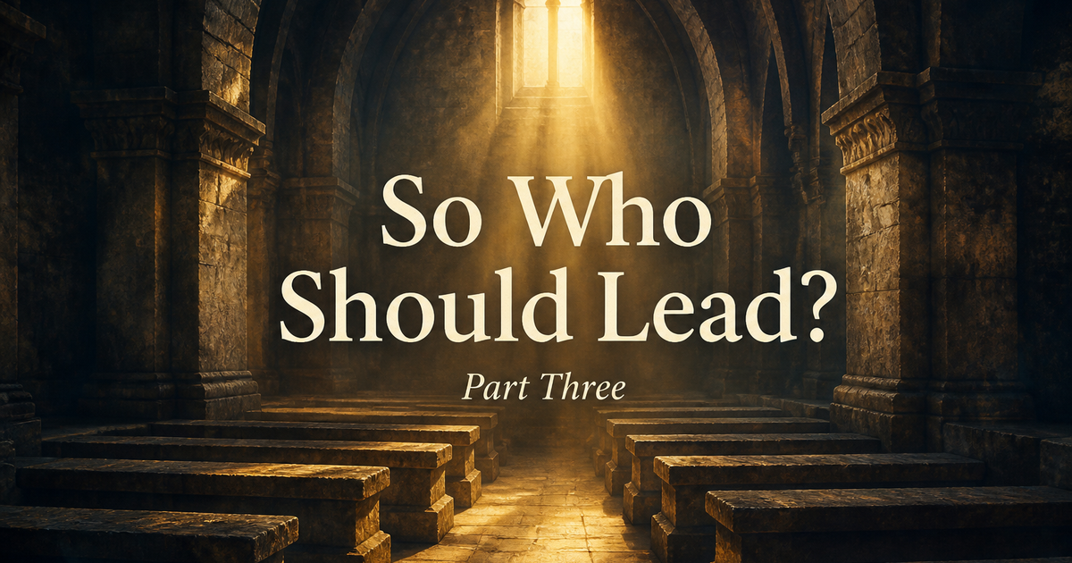 So Who Should Lead?