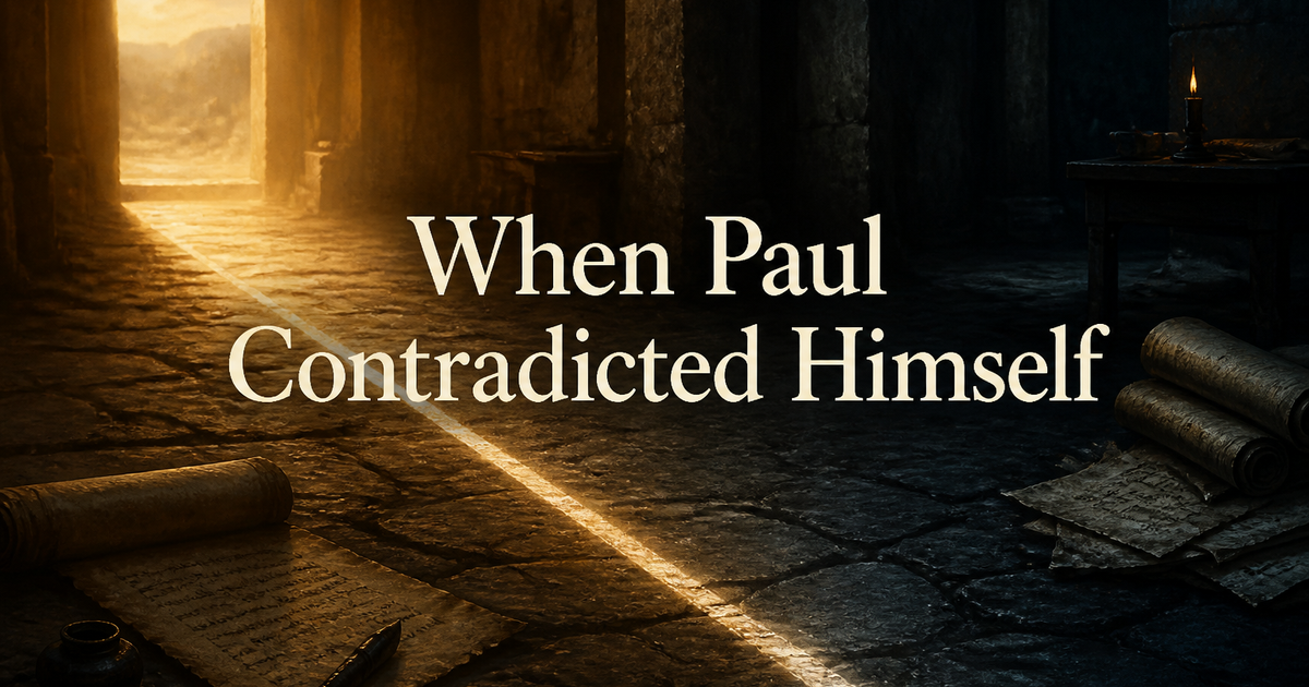 When Paul Contradicted Himself