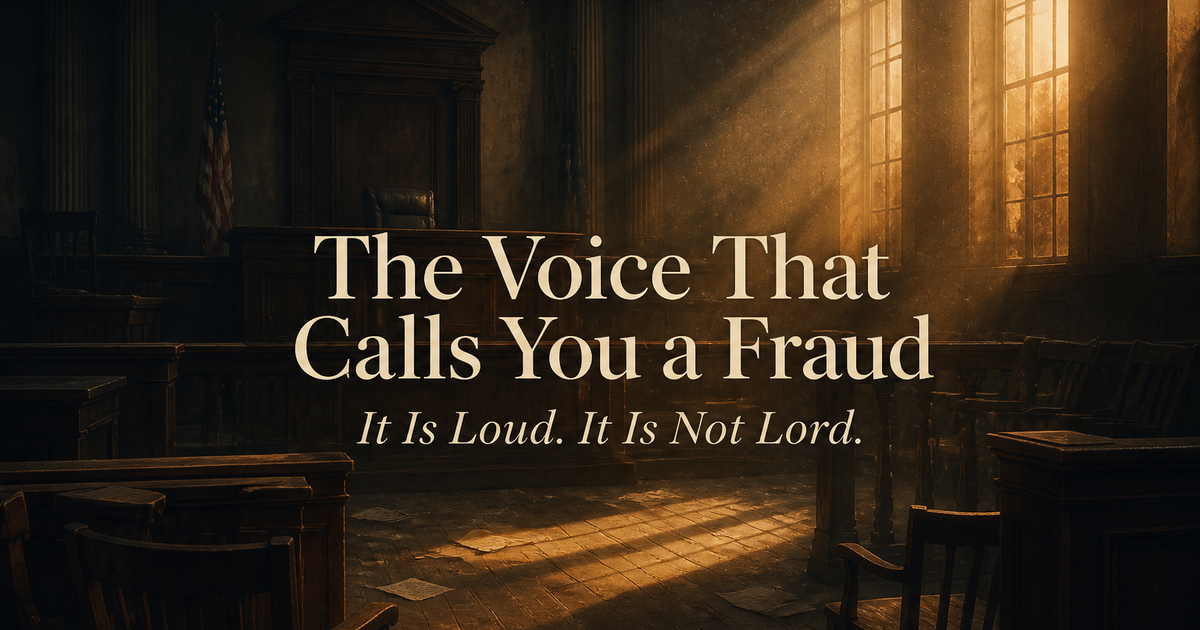 The Voice That Calls You a Fraud
