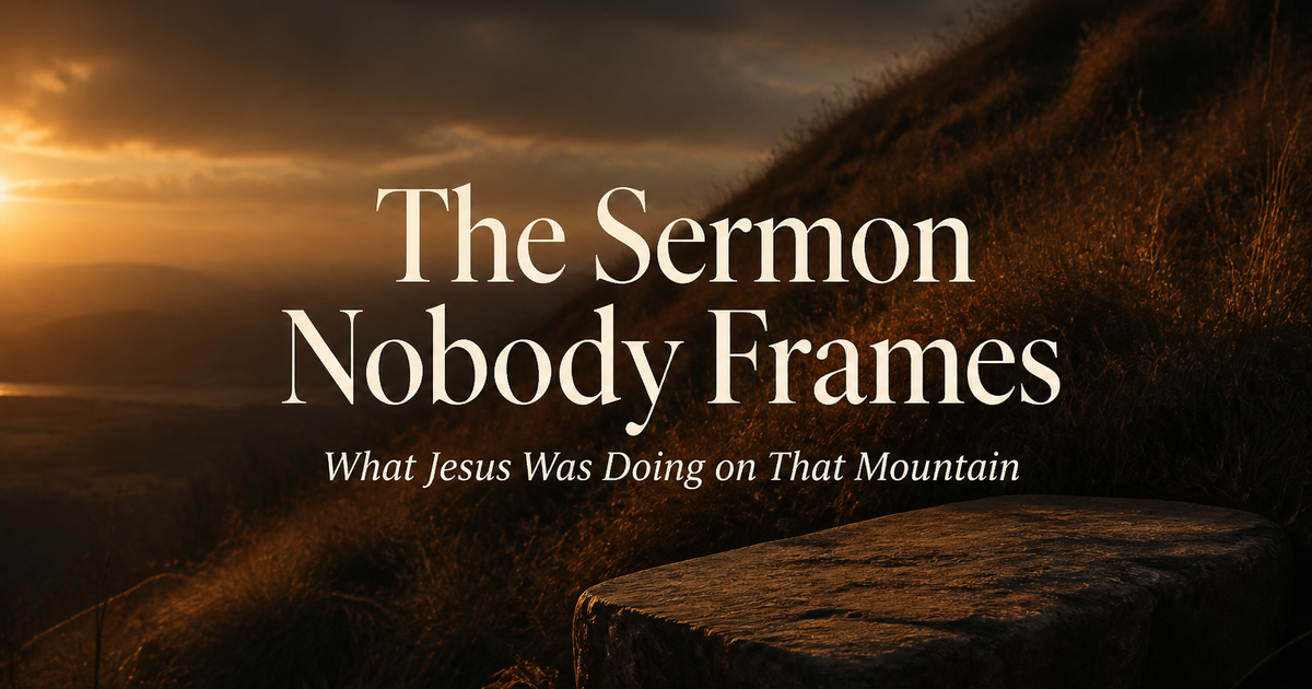 The Sermon Nobody Frames