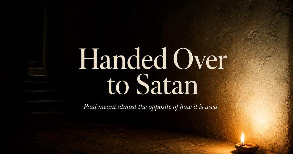 “Handed Over to Satan”