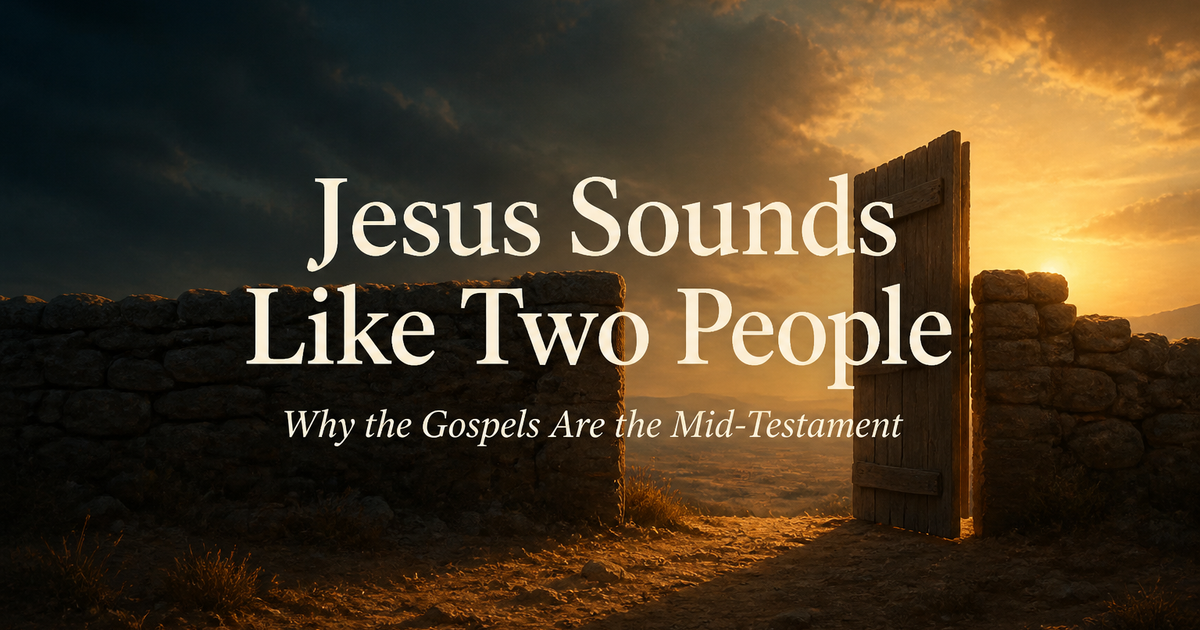 Jesus Sounds Like Two People