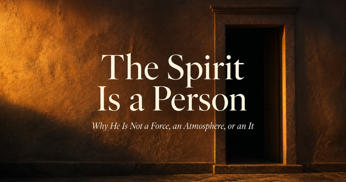 The Spirit Is a Person