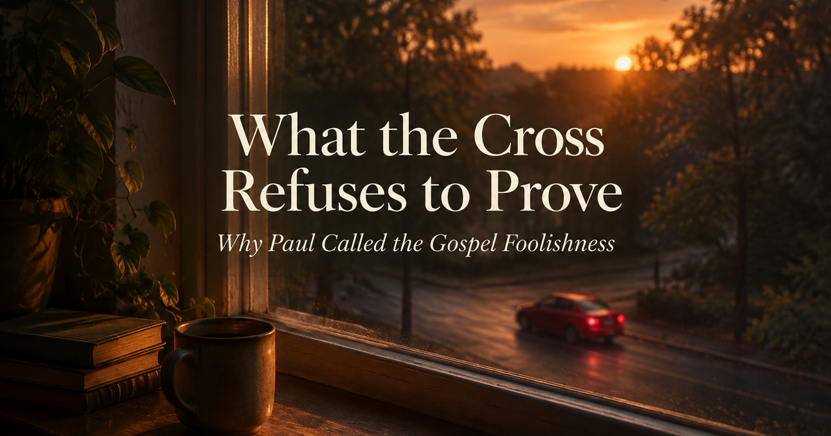 What the Cross Refuses to Prove