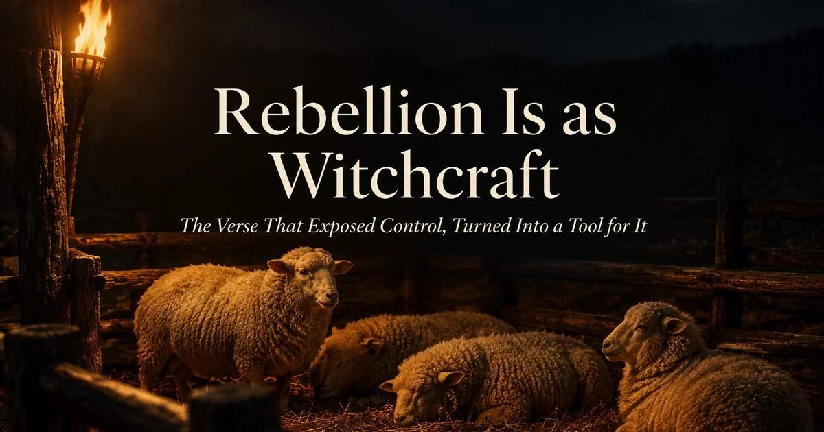 Rebellion Is as Witchcraft