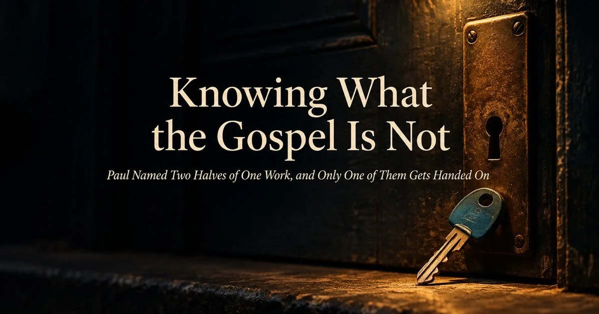 Knowing What the Gospel Is Not