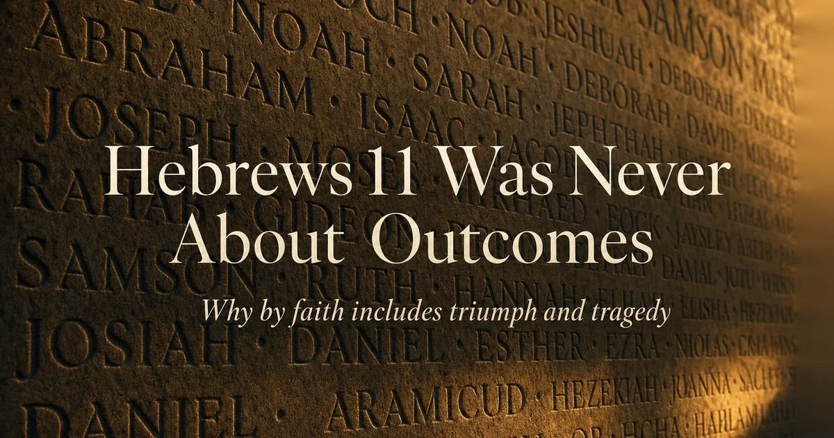 Hebrews 11 Was Never About Outcomes