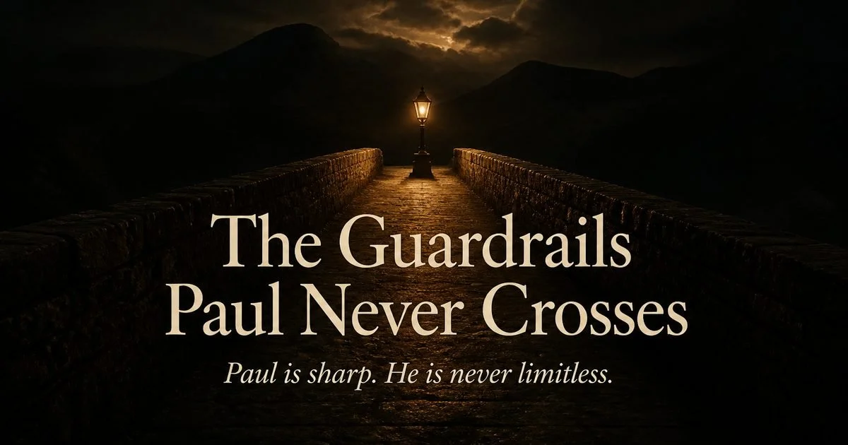 The Guardrails Paul Never Crosses