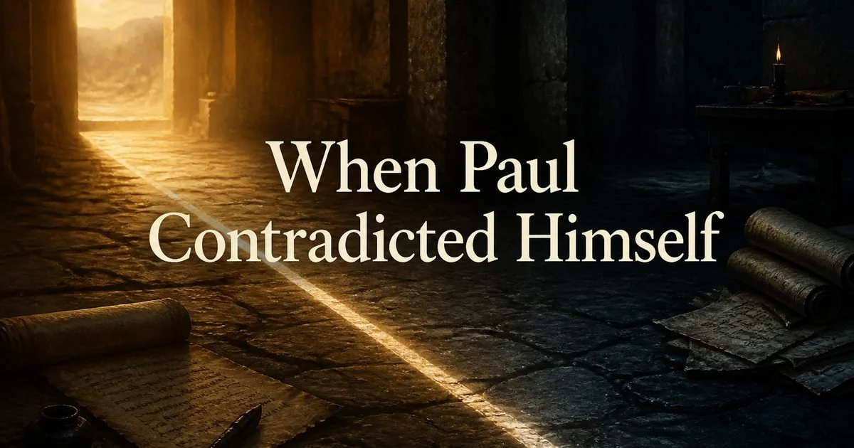 When Paul Contradicted Himself
