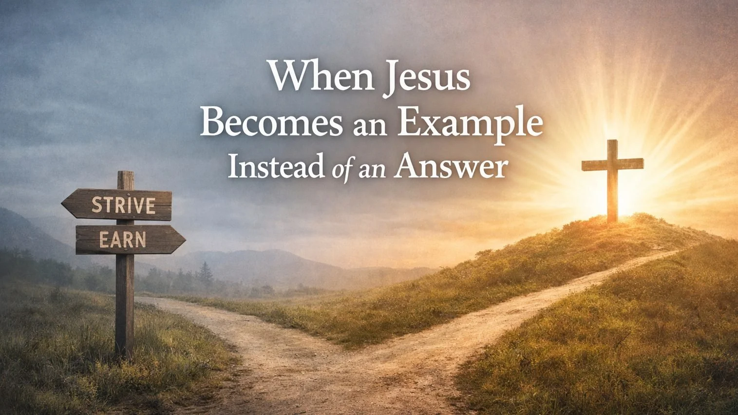 When Jesus Becomes an Example Instead of an Answer