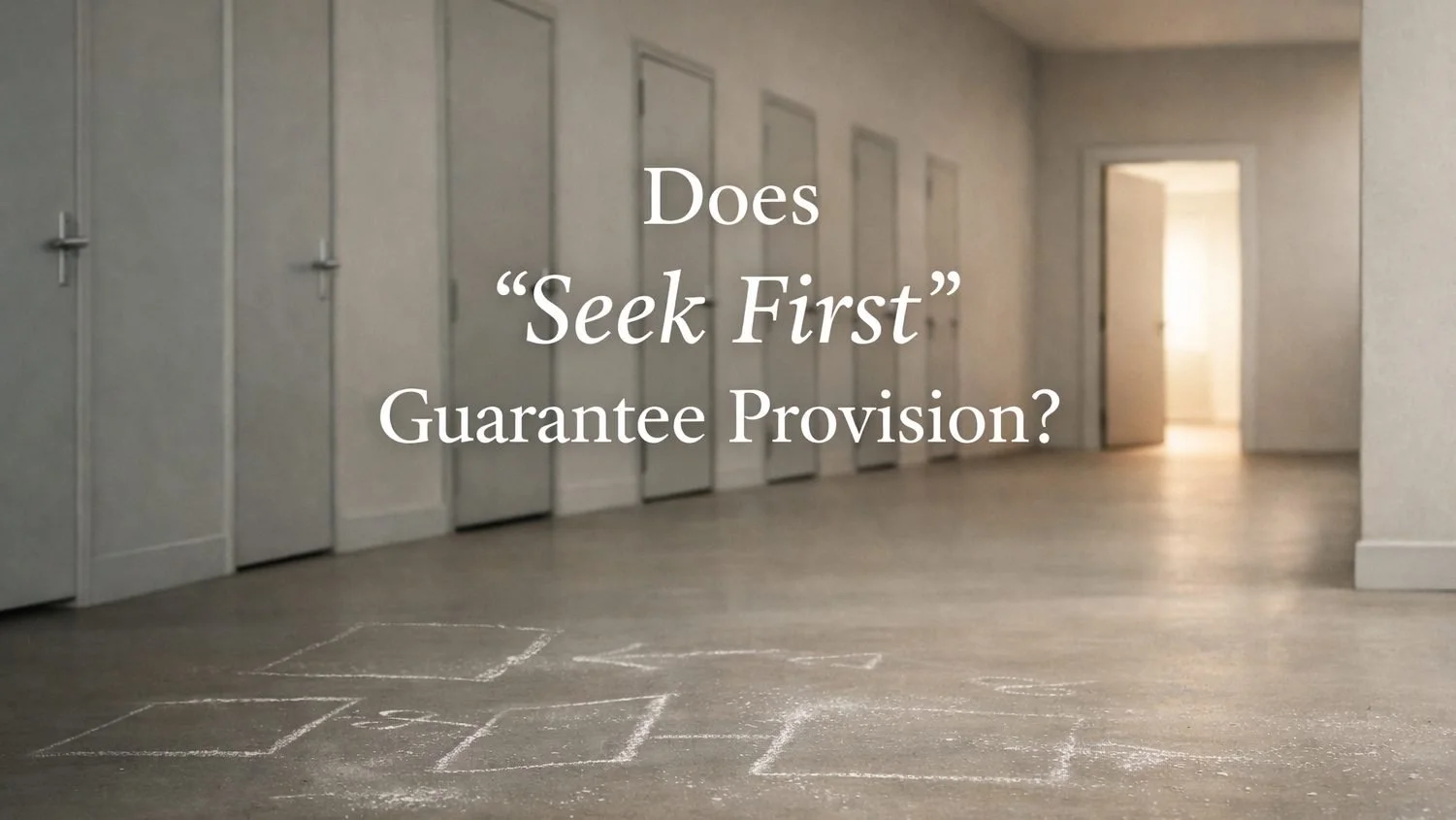 Does “Seek First” Guarantee Provision?