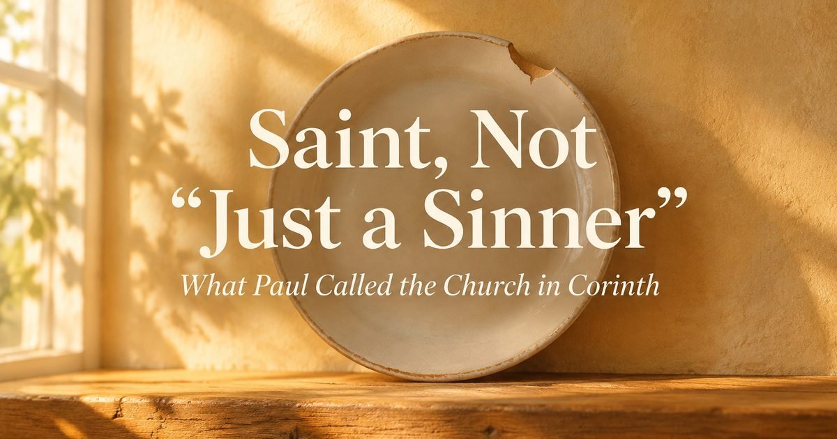 Saint, Not “Just a Sinner”