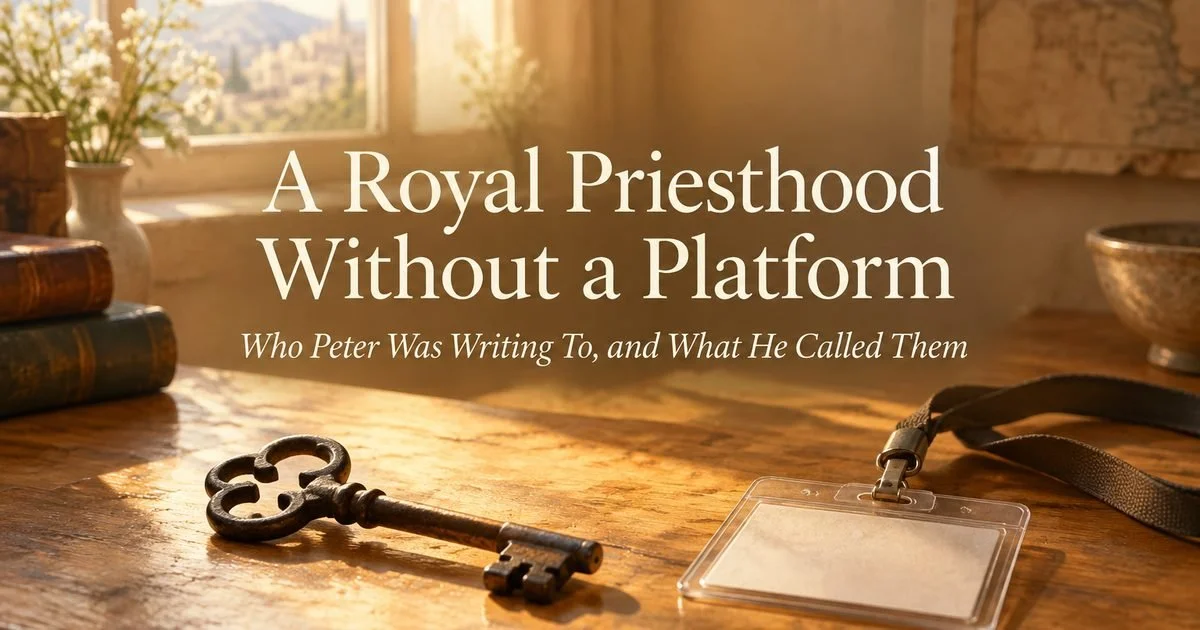 A Royal Priesthood Without a Platform