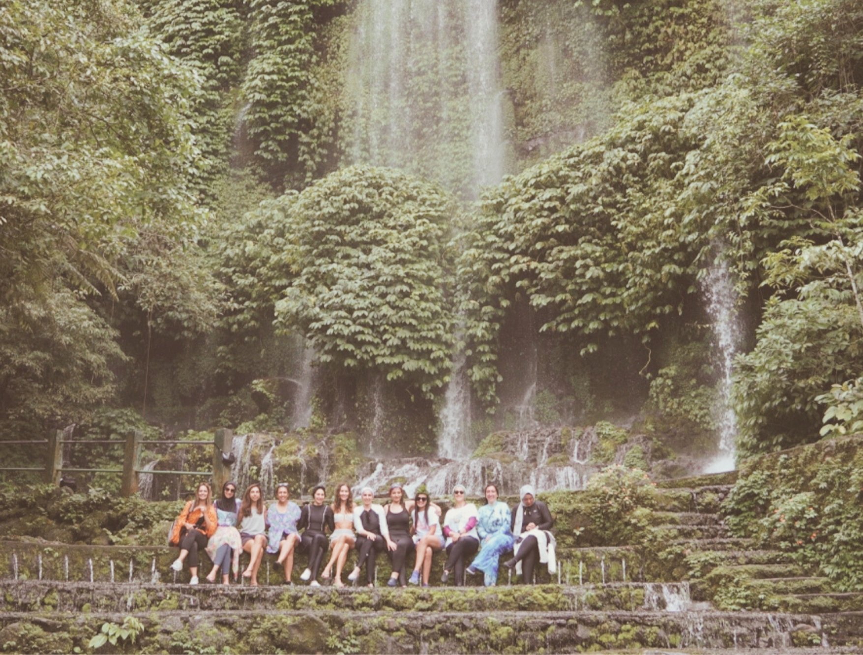 Waterfall hike in Lombok