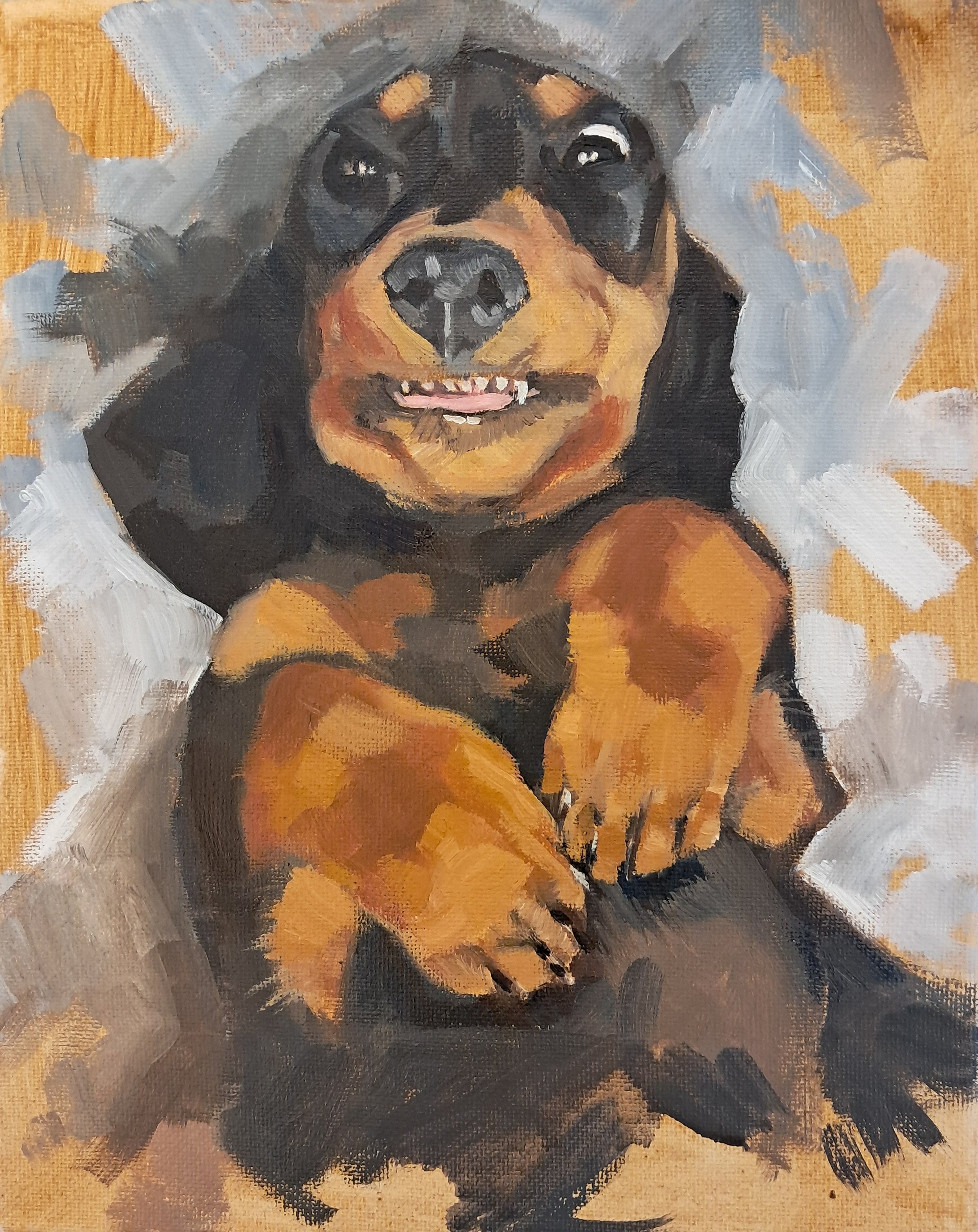 'Joker'   Oil on Canvas   10 x 8in  £65