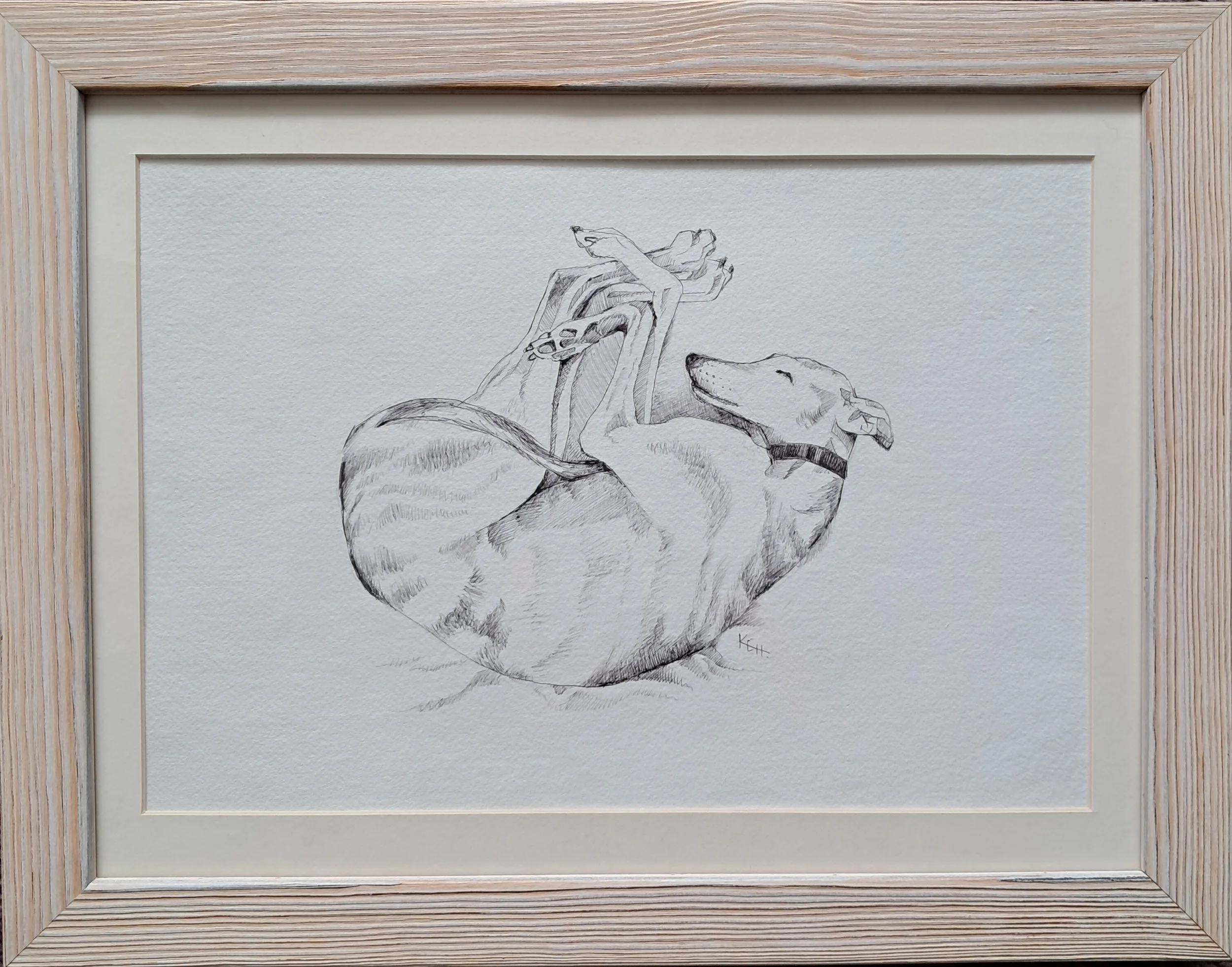 'Little Croissant'
45.5 x 35.5cm
Pen on Cotton Rag handmade Paper
£150