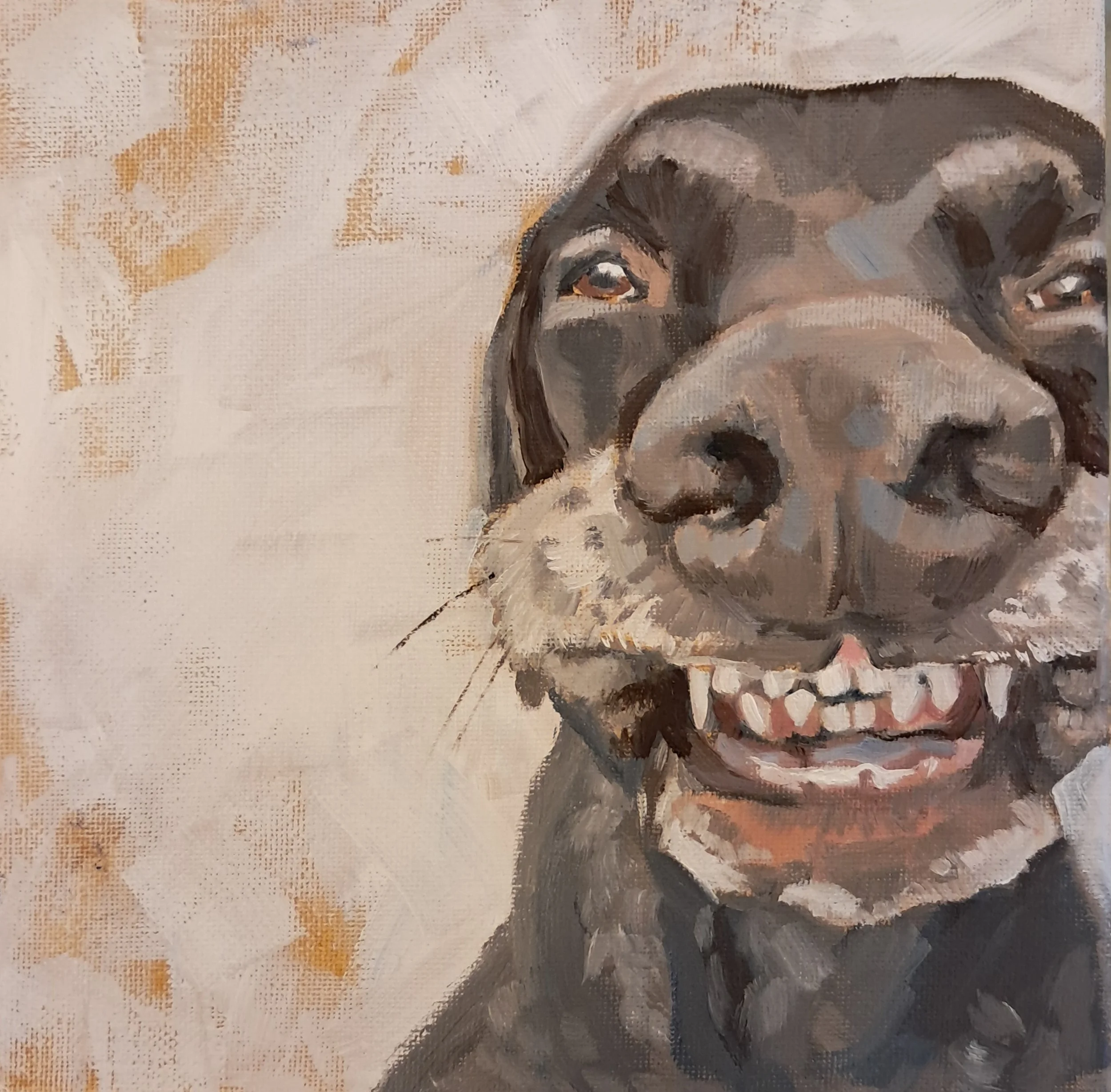 'When You're Smiling III'   Oil on Canvas