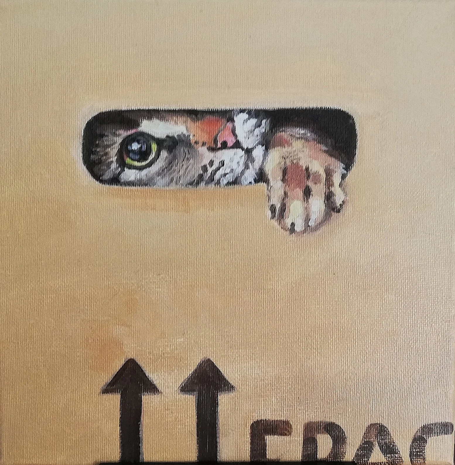 'Handle with Care I'
20 x 20cm
Oil on Canvas
£85 (SOLD)
