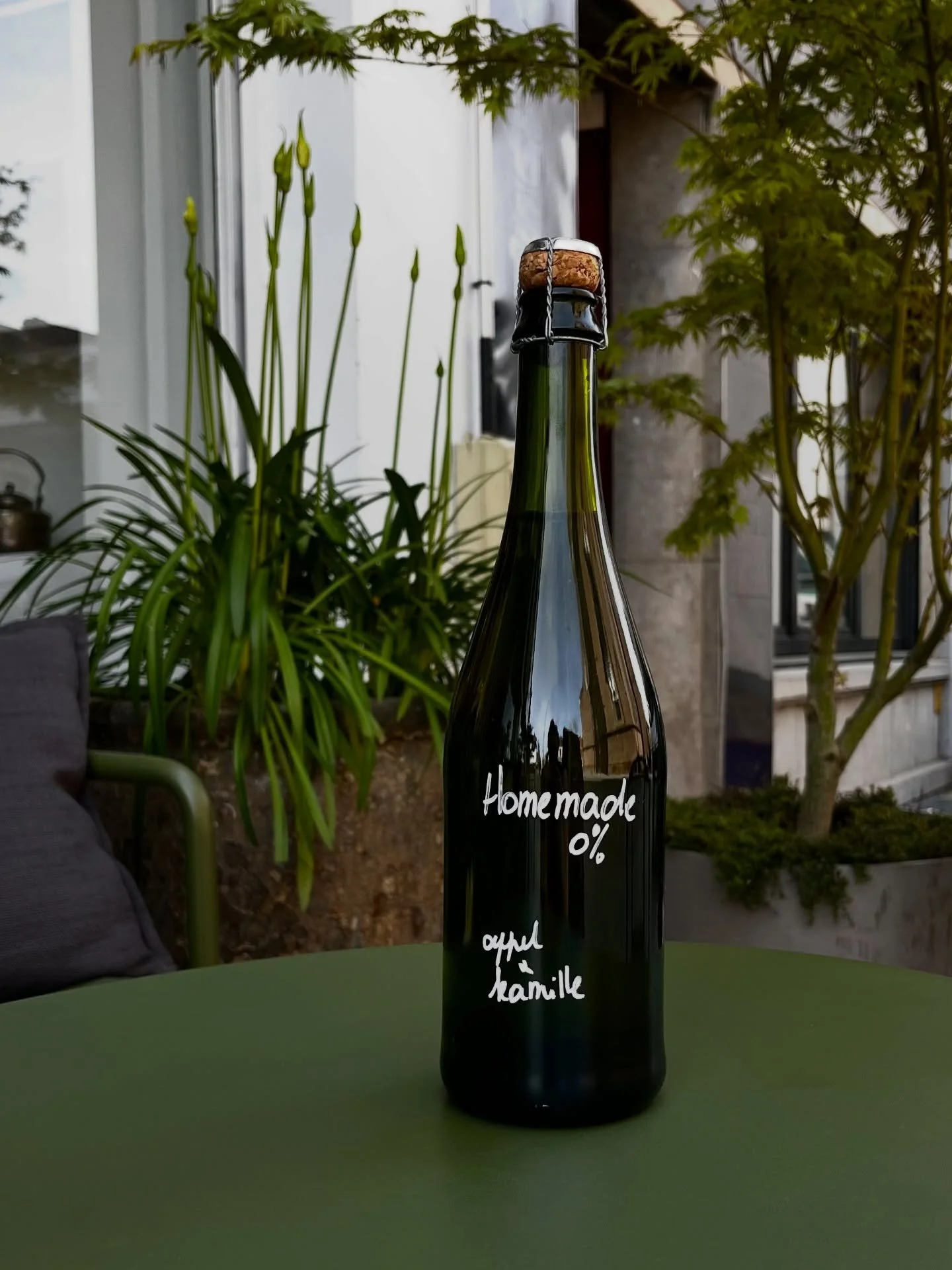 Home made alcoholvrije aperitief op basis van appel en kamillethee 🍏✨