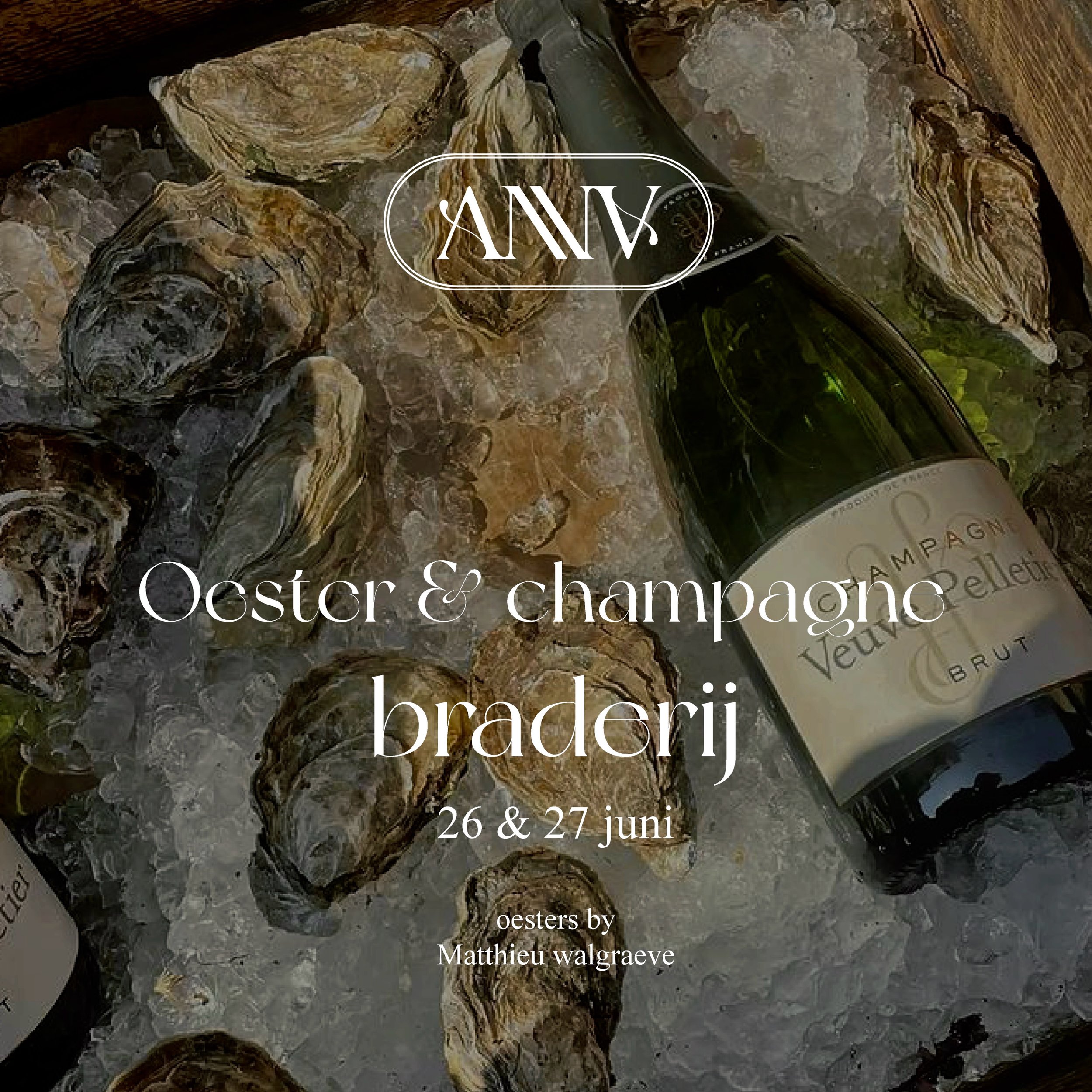 BRADERIJ 🦪🍾

Op 26 en 27 juni serveren we verse oesters en champagne, samen met @matthieuwalgraeve 

Kom proeven, genieten en klinken op de zomer 🥂

@geelcentrum