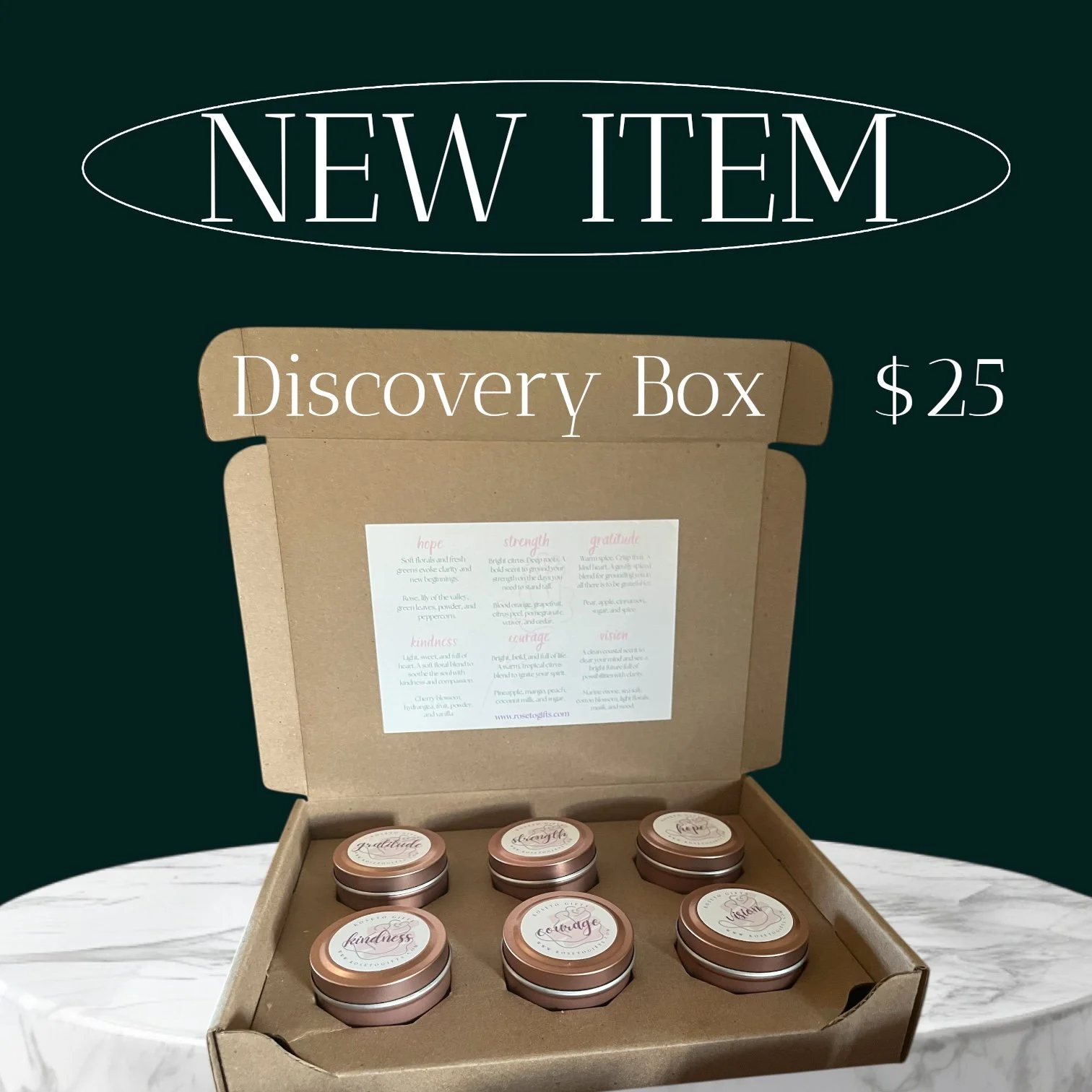 Roseto Discovery Box – Core Collection Sampler
