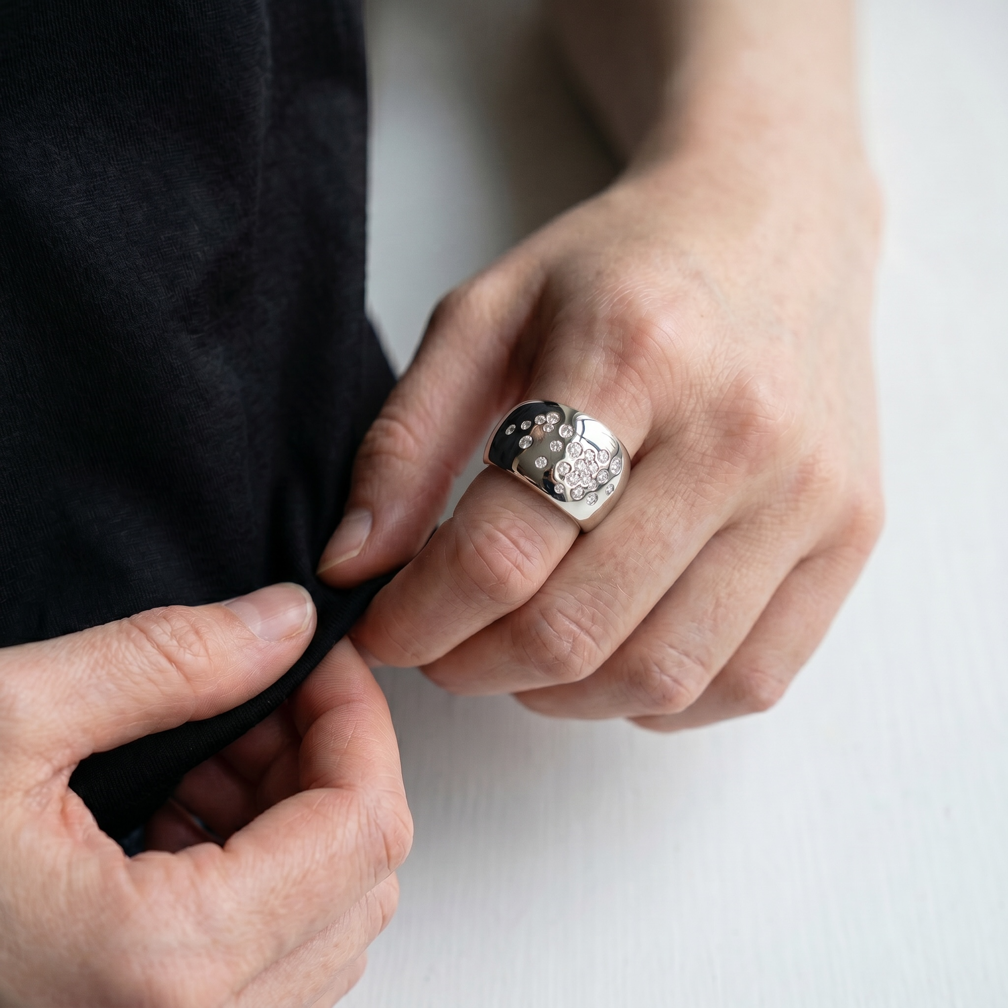 By Kat Florence -  Milky Way D Flawless Diamond Ring