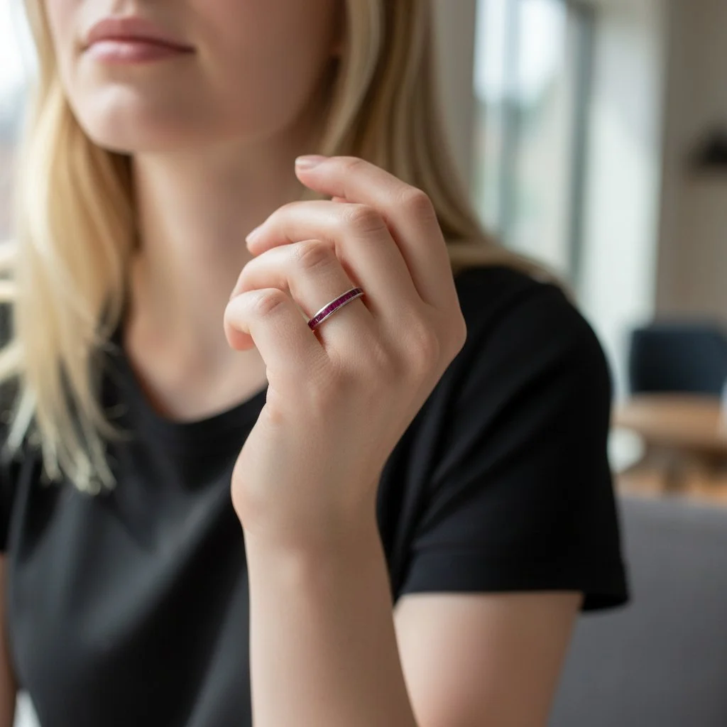 Timeless Burmese Ruby Full Eternity Ring