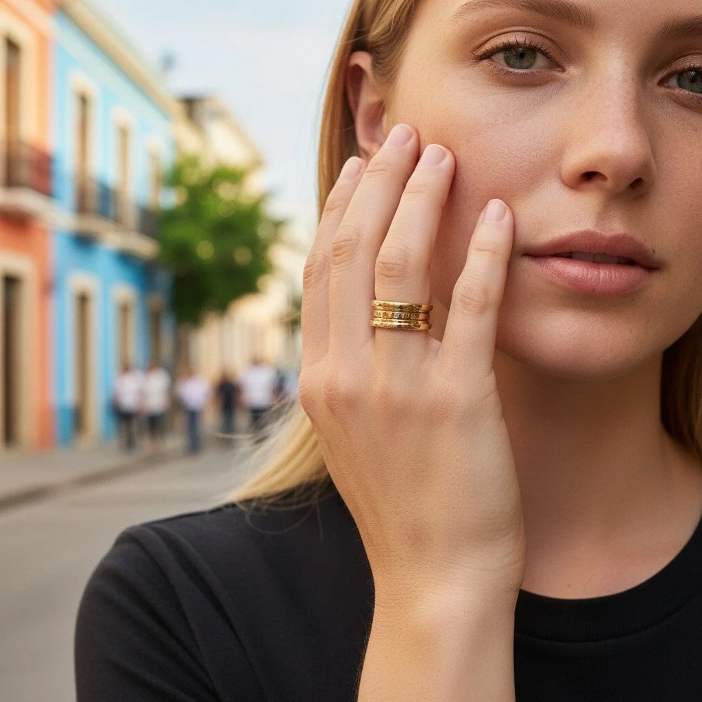 Bvlgari B.zero1 Three-Band Ring in 18k Rose Gold