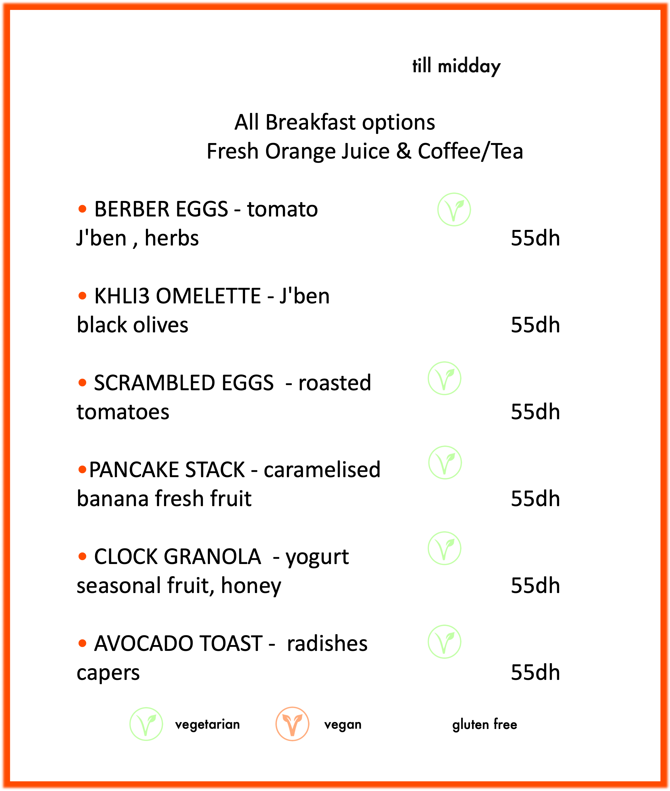 Our Menu — Cafe Clock