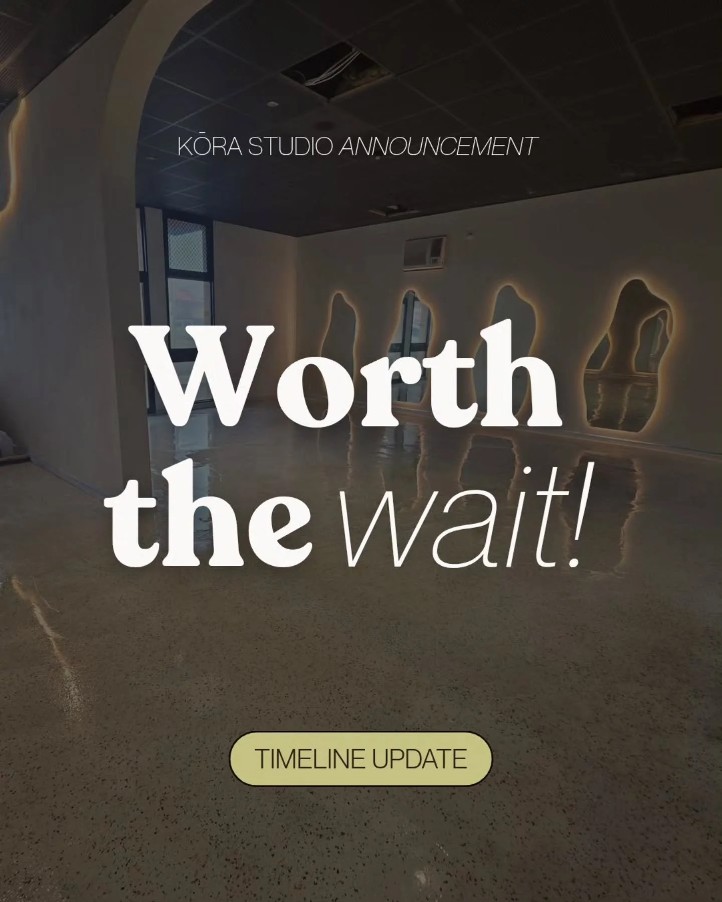TIMELINE UPDATE 🙌

We could say &ldquo;sorry&rdquo;&hellip;
but we&rsquo;d rather say:&nbsp;we&rsquo;re committed 🔥

We know how excited you are for Kōra to open so we wanted to keep you in the loop &rarr; We&rsquo;ve had to push back our opening t