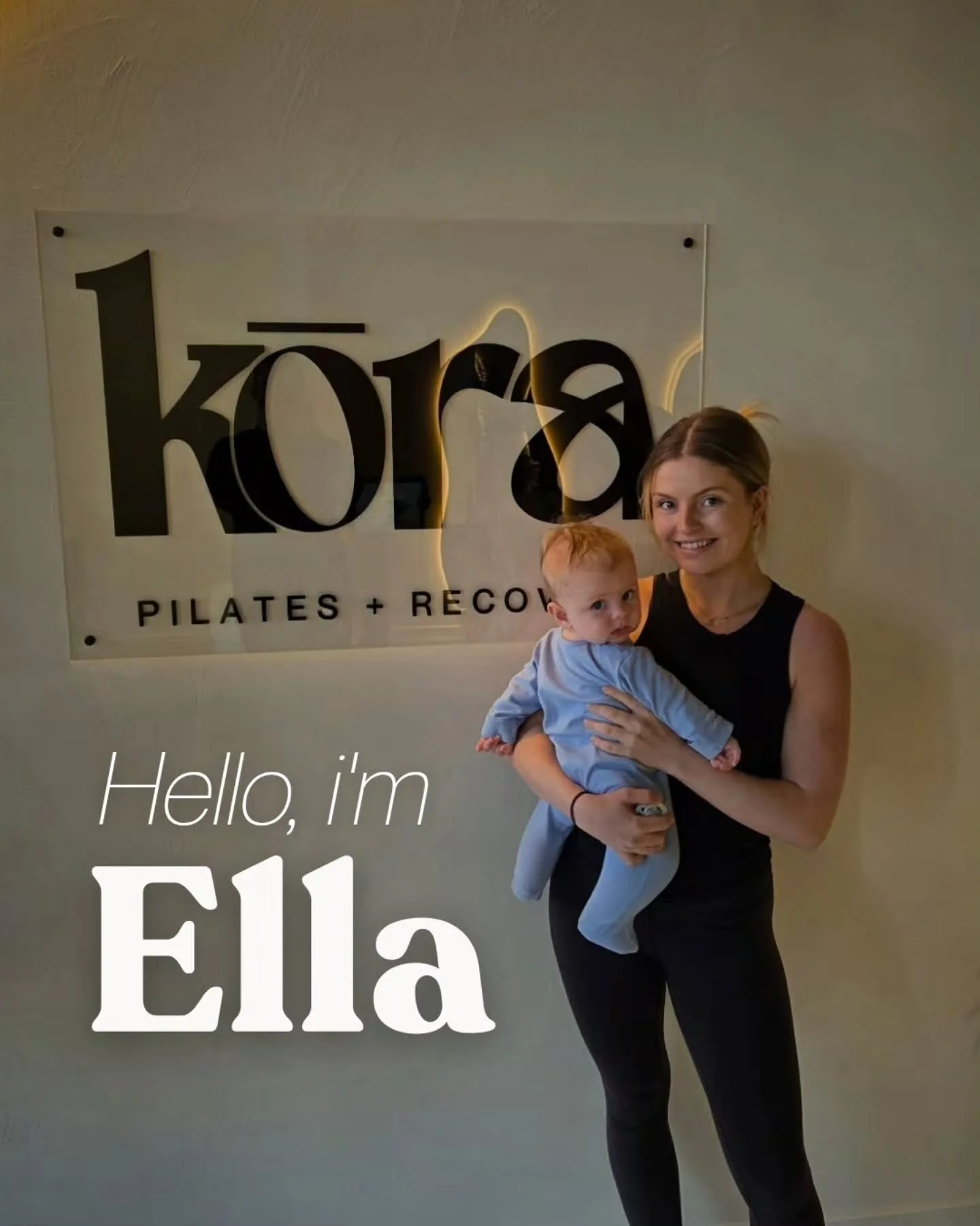 Welcome Ella to the Kōra team! 🤍
(and a little hello to her son, Braxton 👋😊)

Ella joins Kōra to help with all things Reformer. She will be in the studio two nights a week, helping make sure you feel confident, supported and get the most out of yo